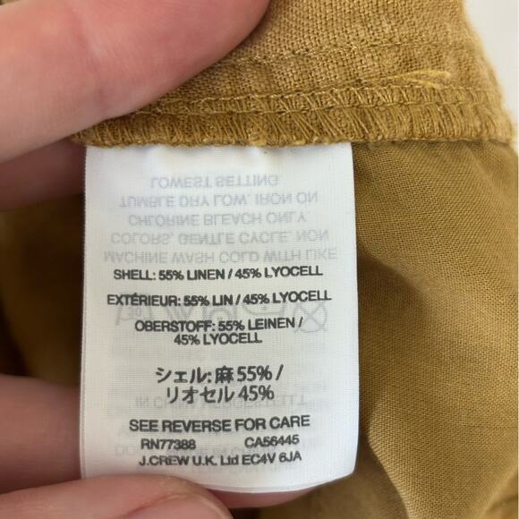 J. Crew Point Sur Seaside Pant in Linen Lyocell Blend - Size 10 - Picture 5 of 8